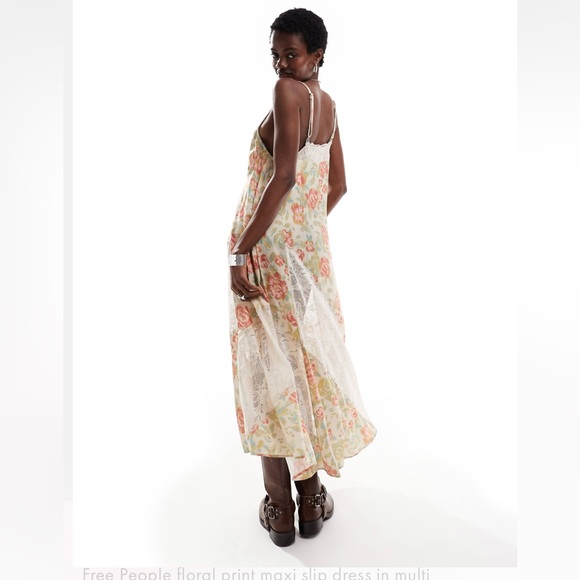 Free People FP Intimately First Date Printed Maxi Slip Dress NWT - Picture 2 of 9